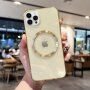 Husă transparentă, strălucitoare cu MagSafe pentru iPhone 13 Pro Max - galben