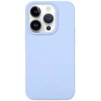 Carcasă din silicon pentru iPhone 14 Pro Max - albastru deschis