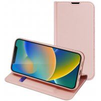 DUX DUCIS husă tip flip pentru iPhone 14 - roz-auriu