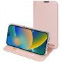 DUX DUCIS husă tip flip pentru iPhone 14 Pro - roz-auriu