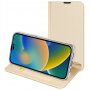 DUX DUCIS husă tip flip pentru iPhone 14 Pro - auriu