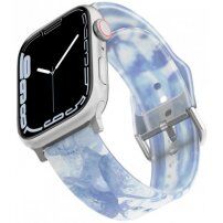 Curea mată din silicon transparentă pentru Apple Watch 42mm / 41mm / 40mm / 38mm - albastru