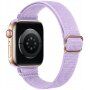 Curea din nailon subțire cu cataramă glisantă pentru Apple Watch 42mm / 41mm / 40mm / 38mm - violet