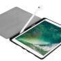 Husă din piele PU, cu spațiu pentru Apple Pencil și funcție de adormire, pentru iPad Air 3 (2019) / Pro 10,5" - negru