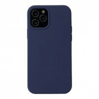 Carcasă din silicon pentru iPhone 12 / 12 Pro - albastru închis