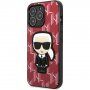 Karl Lagerfeld Monogram Ikonik husă pentru iPhone 13 Pro Max - roșu