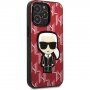 Karl Lagerfeld Monogram Ikonik husă pentru iPhone 13 Pro Max - roșu