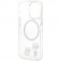 Karl Lagerfeld Karl and Choupette husă cu MagSafe pentru iPhone 13 Pro Max - transparent