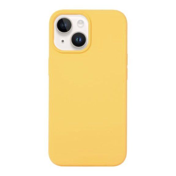 Carcasă din silicon pentru iPhone 14 Plus - galben
