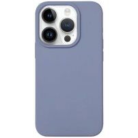 Carcasă din silicon pentru iPhone 14 Pro Max - albastru-gri
