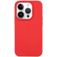 Carcasă din silicon pentru iPhone 14 Pro Max - roșu deschis