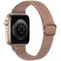 Curea din nailon subțire cu cataramă glisantă pentru Apple Watch 42mm / 41mm / 40mm / 38mm - bej