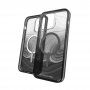 GEAR4 D3O Milan Snap Black Swirl husă transparentă cu MagSafe pentru iPhone 14 Pro Max - negru