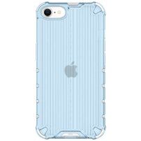 Husă rezistentă, strălucitoare cu grilă verticală pentru iPhone SE (2020/2022) / 8 / 7 - albastru
