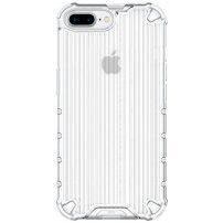 Husă rezistentă, strălucitoare cu grilă verticală pentru iPhone 7 Plus / 8 Plus - transparent