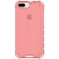Husă rezistentă, strălucitoare cu grilă verticală pentru iPhone 7 Plus / 8 Plus - roșu
