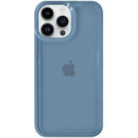 Husă rezistentă, transparentă Armor pentru iPhone 14 Pro Max - albastru