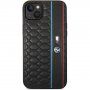 BMW M Hexagonal Pattern husă pentru iPhone 14 Plus - negru