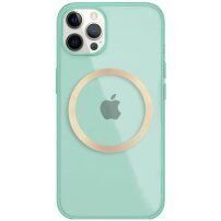 Husă transparentă, strălucitoare cu MagSafe pentru iPhone 12 Pro Max - verde