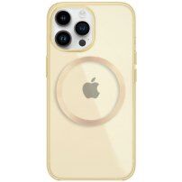 Husă transparentă, strălucitoare cu MagSafe pentru iPhone 13 Pro Max - galben