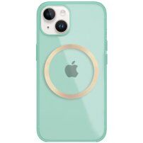 Husă transparentă, strălucitoare cu MagSafe pentru iPhone 14 Plus - verde
