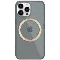 Husă transparentă, strălucitoare cu MagSafe pentru iPhone 14 Pro - gri
