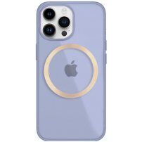 Husă transparentă, strălucitoare cu MagSafe pentru iPhone 14 Pro Max - violet