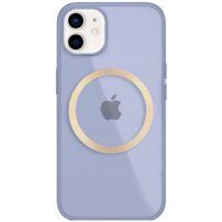 Husă transparentă, strălucitoare cu MagSafe pentru iPhone 12 / 12 Pro - violet