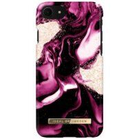 iDeal Of Sweden Golden Ruby Marble husă pentru iPhone 6 / 6S / 7 / 8 / SE (2020/2022) - fucsia