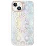 Husă cu modelul pielii de șarpe pentru iPhone 13 - mov pastel