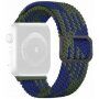 Curea cu model de împletitură pentru Apple Watch 42mm / 41mm / 40mm / 38mm - albastru-verde