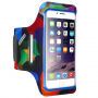 Husă colorată sport FLOVEME, pe mână, pentru iPhone SE (2020/2022) / 8 / 7 / 6S / 6 - albastru