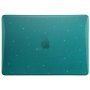 Husă transparentă lucioasă cu sclipici pentru MacBook Air 13" (A2681 / A3113) - turcoaz