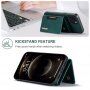 DG.MING 2in1 husă cu portofel magnetic detașabil pentru iPhone 13 mini - verde închis