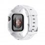 Carcasă rezistentă Armor cu curea pentru Apple Watch 41mm / 40mm / 38mm - alb