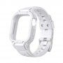 Carcasă rezistentă Armor cu curea pentru Apple Watch 41mm / 40mm / 38mm - alb