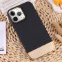 Husă de protecție cu partea inferioară metalizată pentru iPhone 11 Pro - negru