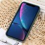 Husă de protecție cu partea inferioară metalizată pentru iPhone XR - verde