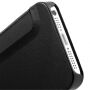 Husă flip cu fereastră, pentru iPhone SE (2016) / 5 / 5S - negru