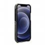 Husă din piele cu buzunare carduri pentru iPhone 12 / 12 Pro - negru