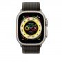 Curea din nailon traseu pentru Apple Watch 42mm / 41mm / 40mm / 38mm - gri-negru