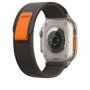 Curea din nailon traseu pentru Apple Watch 42mm / 41mm / 40mm / 38mm - gri-negru