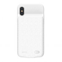 Carcasă BASEUS, cu baterie 3500mAh, pentru iPhone X - alb