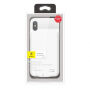 Carcasă BASEUS, cu baterie 3500mAh, pentru iPhone X - alb