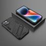 Husă de protecție durabilă cu stand pentru iPhone 14 Plus - negru