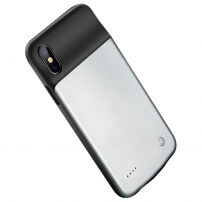 Carcasă elegantă cu baterie 3200mAh pentru iPhone X/XS - negru