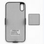 Carcasă de design cu baterie 5500mAh, pentru iPhone X - negru
