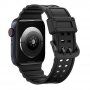 Curea durabilă din silicon pentru Apple Watch 42mm / 41mm / 40mm / 38mm - negru