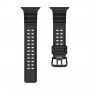 Curea durabilă din silicon pentru Apple Watch 42mm / 41mm / 40mm / 38mm - negru