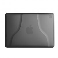 Carcasă din plastic, cu stativ, pentru MacBook Air 13" - negru
